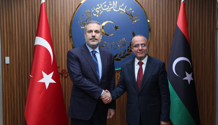 Bakan Fidan Libya Başkanlık Konseyi Başkan Yardımcısı El-Lafi ile görüştü
