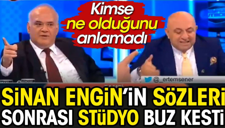 Ahmet Çakar dondu kaldı. Sinan Engin'in sözleri sonrası stüdyoda ölüm sessizliği