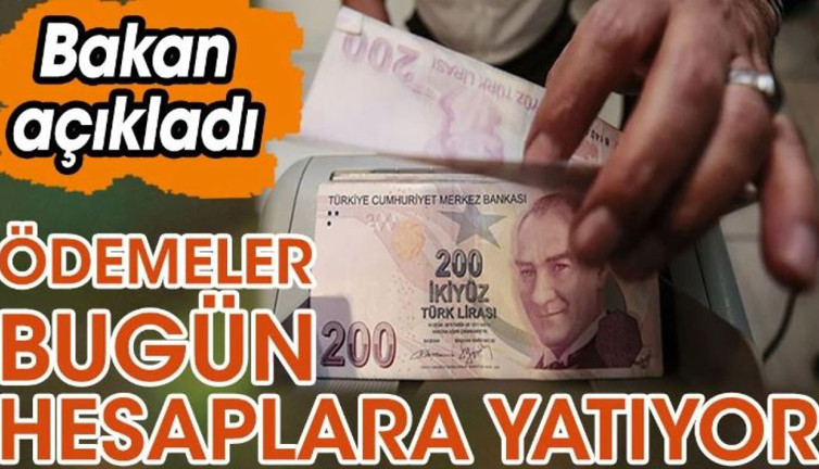 Ödemeler bugün hesaplara yatıyor. Bakan açıkladı (12 Şubat 2024)