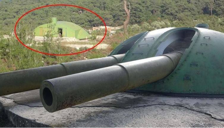 2'nci Dünya Savaşı'ndan kalan tabyanın hali içler acısı! Kaderine terk edildi