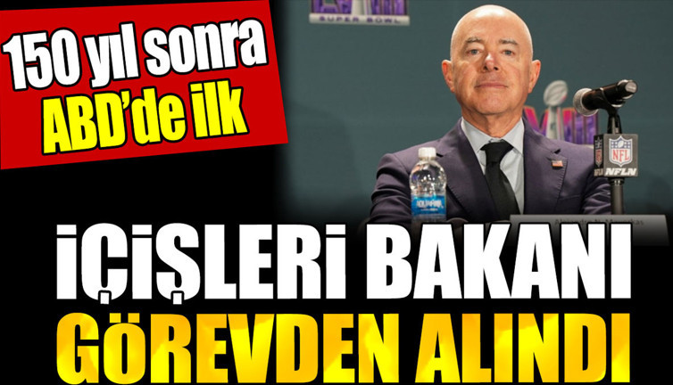 ABD'de İçişleri Bakanı görevden alındı. 150 yıl aradan sonra bir ilk