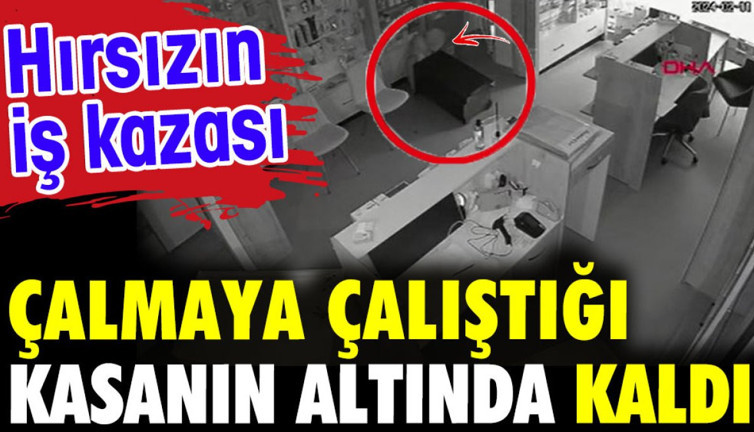 Çalmaya çalıştığı kasanın altında kaldı. Hırsızın iş kazası
