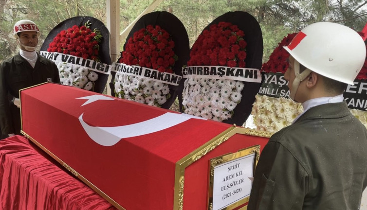 Şehide son veda! Memleketinde son yolculuğuna uğurlandı (14 Şubat 2024)
