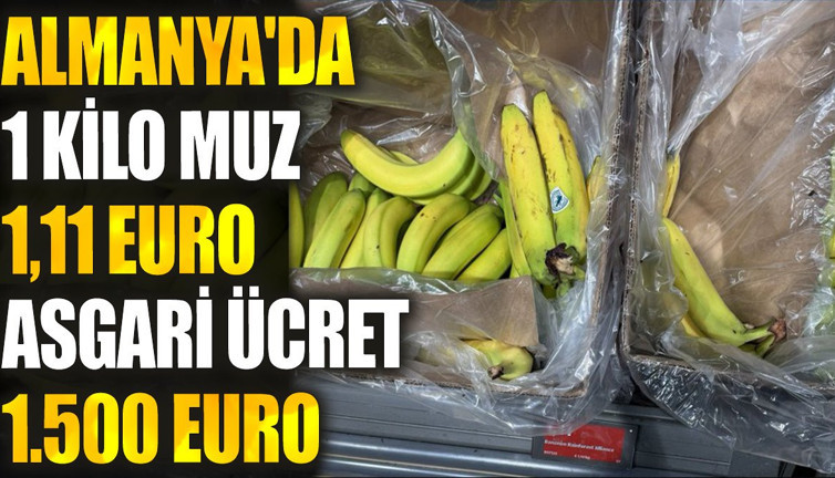 Almanya'da 1 kilo muz 1,11 euro. Asgari ücret 1.500 euro