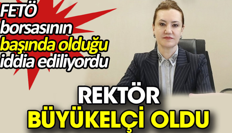 Rektör Büyükelçi oldu. FETÖ borsasının başında olduğu iddia ediliyordu