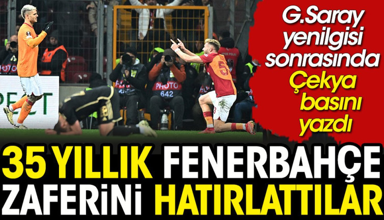 35 yıllık Fenerbahçe galibiyetini Galatasaray'a hatırlattılar