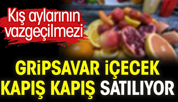 Kış aylarının vazgeçilmezi gripsavar içecek kapış kapış satılıyor