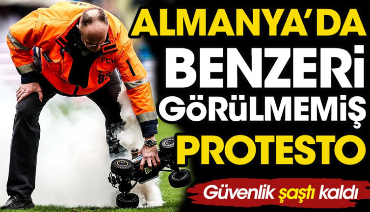 Almanya'da görülmemiş protesto. Bir anda ortaya çıktı güvenlik ne yapacağın şaşırdı