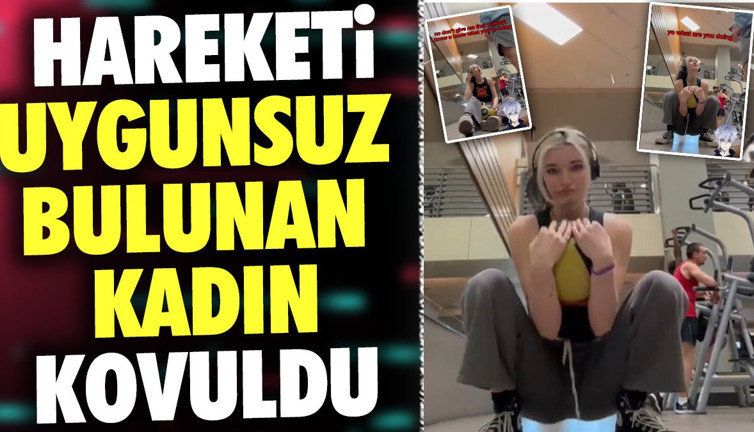 Hareketi uygunsuz bulunan kadın kovuldu