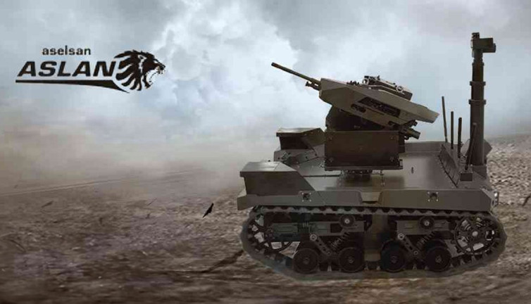 ASELSAN’ın geliştirdiği insansız kara aracı Aslan tanıtıldı