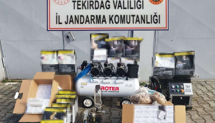 Tekirdağ'da tütün ve makaron operasyonu