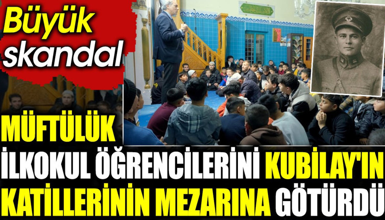 Müftülük ilkokul öğrencilerini Kubilay'ın katillerinin mezarına götürdü
