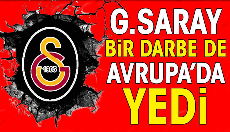 Galatasaray bir darbe de Avrupa'da yedi. Bunu hiç beklemiyorlardı
