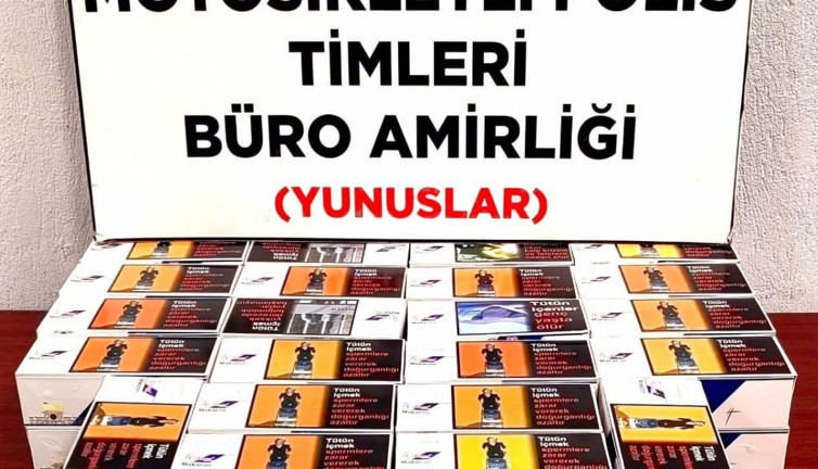 Kütahya’da 500 paket makaron ele geçirildi