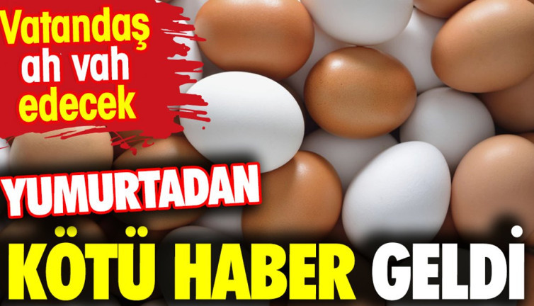 Yumurtadan kötü haber geldi. Vatandaş ah vah edecek