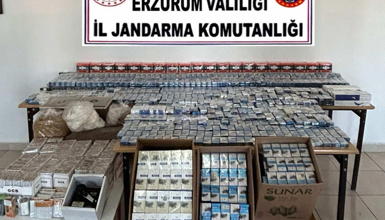 Jandarmadan kaçak sigara operasyonu