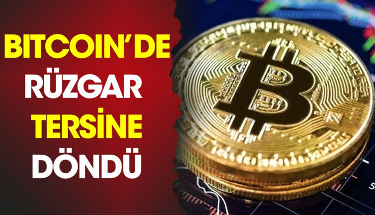 Bitcoin rüzgarı ters döndü. Yüzde 4,6 çakıldı