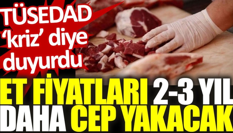 TÜSEDAD 'kriz' diye duyurdu: Et fiyatları 2-3 yıl daha cep yakacak