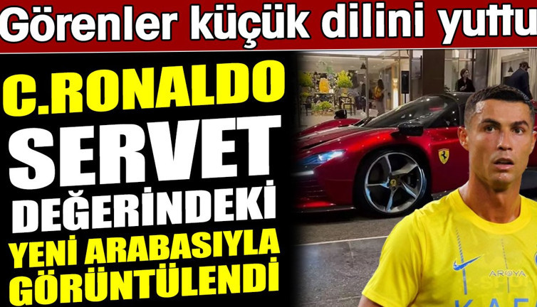 Cristiano Ronaldo servet değerindeki yeni arabasıyla görüntülendi! Görenler küçük dilini yuttu