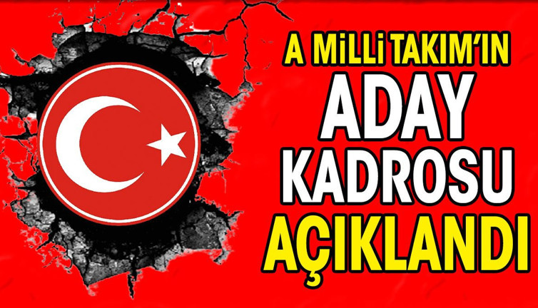 A Milli Takım'ın Avrupa Şampiyonası aday kadrosu açıklandı (28 Mart 2024)
