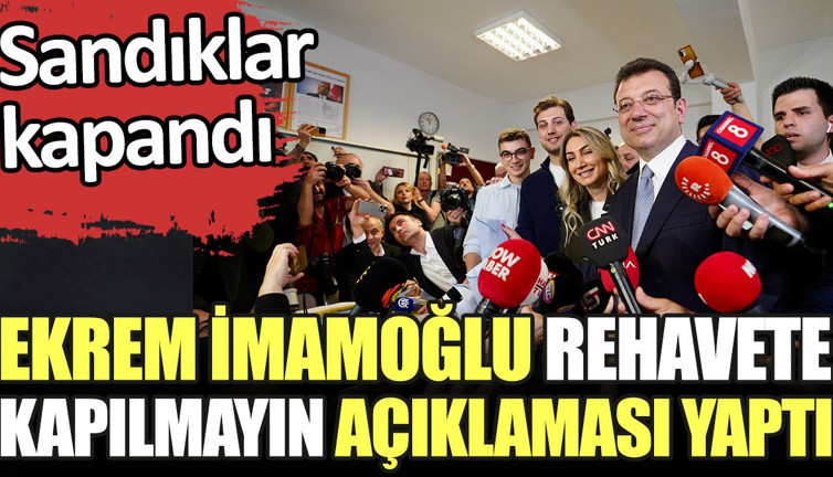 Ekrem İmamoğlu rehavete kapılmayın açıklaması yaptı