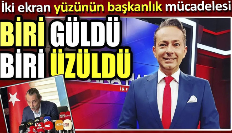 İki ekran yüzünün başkanlık mücadelesi. Biri güldü biri üzüldü
