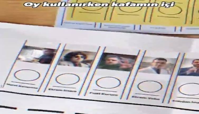 Bir vatandaşın 'oy kullanırken kafamın içi' paylaşımı sosyal medyada gündem oldu