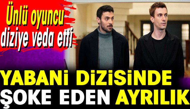Yabani dizisinde şoke eden ayrılık. Ünlü oyuncu diziye veda etti