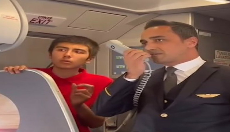 Ömer'in hayali bir havayolu şirketi sayesinde gerçekleşti! 'Hayalim uçakta anons yapmaktı'