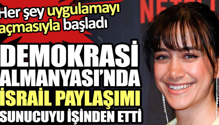 Demokratik Almanya’da İsrail paylaşımı sunucuyu işinden etti