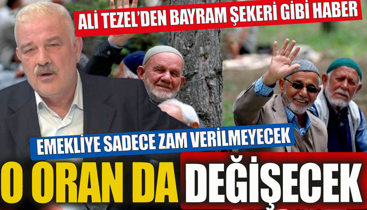 SGK Uzmanı Ali Tezel'den emekliye bayram şekeri gibi haber. Zammın yanında o oran da değişecek