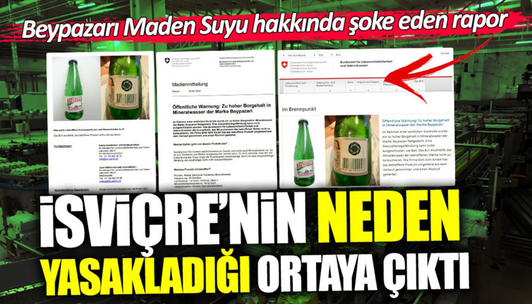 Beypazarı Maden Suyu hakkında şoke eden rapor! İsviçre’nin neden yasakladığı ortaya çıktı