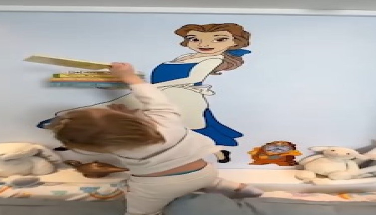 Kızlarının odasına yaptığı tasarım büyüledi