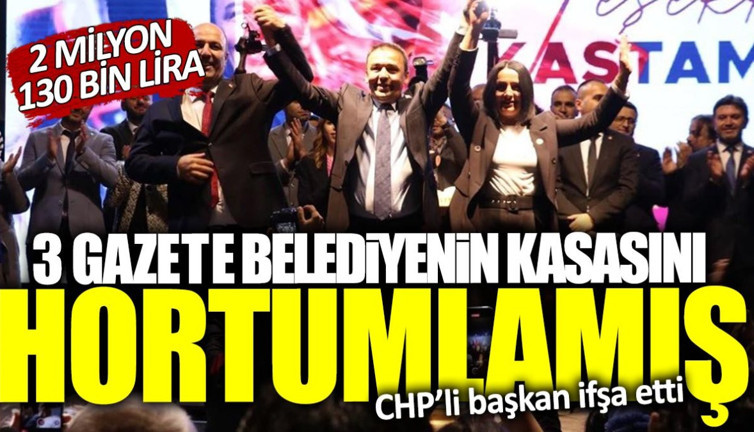 CHP'li başkan ifşa etti! Üç gazete belediyenin kasasını hortumlamış: 2 milyon 130 bin lira