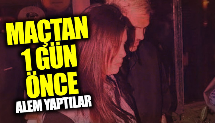 Maçtan 1 gün önce alem yaptılar