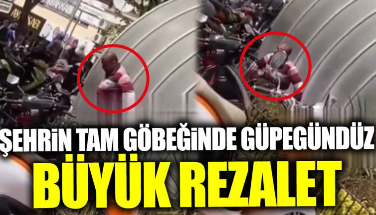 Şehrin tam göbeğinde güpegündüz büyük rezalet