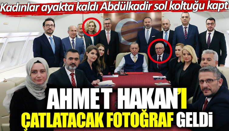 Ahmet Hakan’ı çatlatacak fotoğraf geldi. Kadınlar ayakta kaldı Abdülkadir Selvi sol koltuğu kaptı