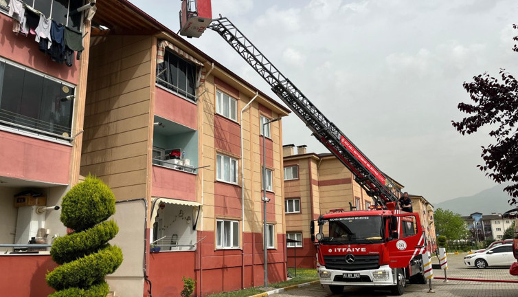 Tadilat çalışması esnasında yangın çıktı