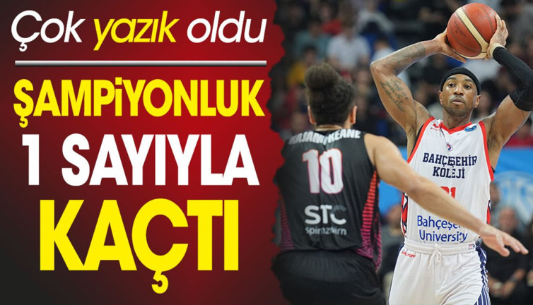 Şampiyonluk 1 sayıyla kaçtı. Çok yazık oldu