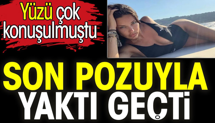 Adriana Lima son pozuyla yaktı geçti. Yüzü çok konuşulmuştu