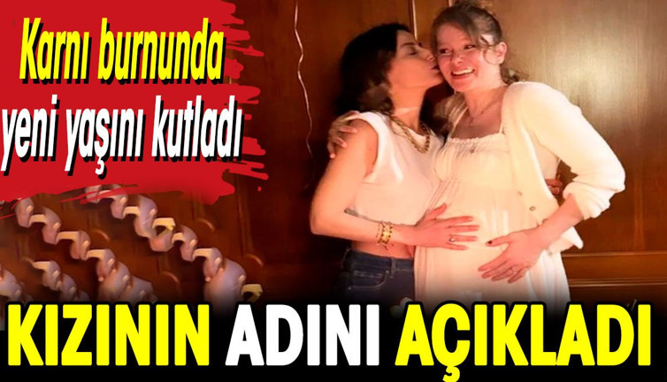 Karnı burnunda yeni yaşını kutlayan Burcu Biricik kızının adını açıkladı