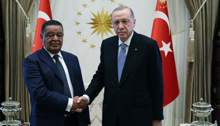 Erdoğan eski Etiyopya Cumhurbaşkanı Wirtu'yu kabul etti