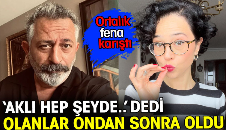 Cem Yılmaz'ın 'Aklı hep şeyde..' dedi. Ortalık karıştı