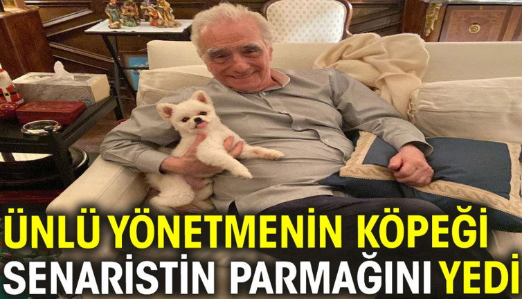 Ünlü yönetmenin köpeği senaristin parmağını yedi