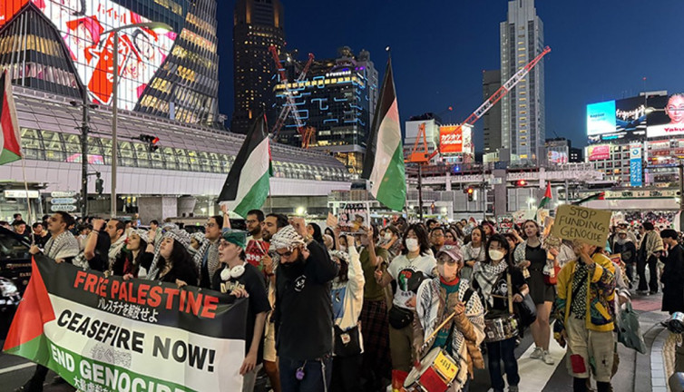 Tokyo’da İntifada Yürüyüşü