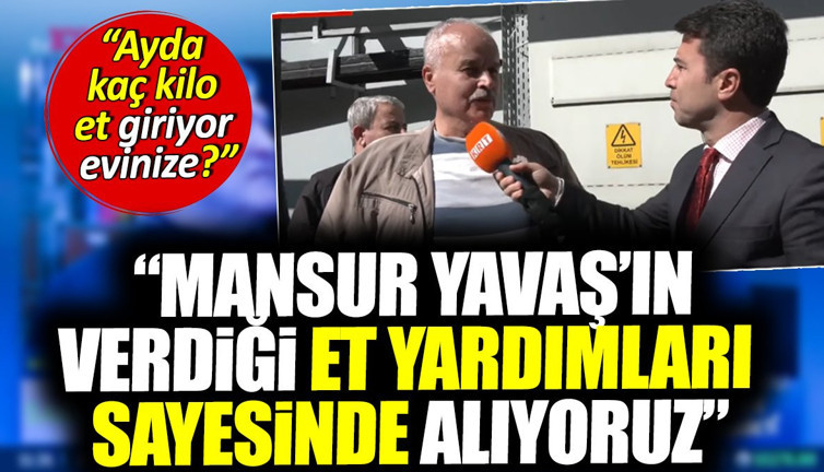 Mansur Yavaş'ın gizli et yardımları