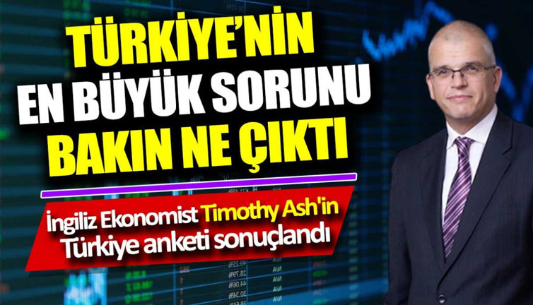 İngiliz Ekonomist Timothy Ash'in Türkiye anketi sonuçlandı. Türkiye'nin en büyük sorunu bakın ne çıktı