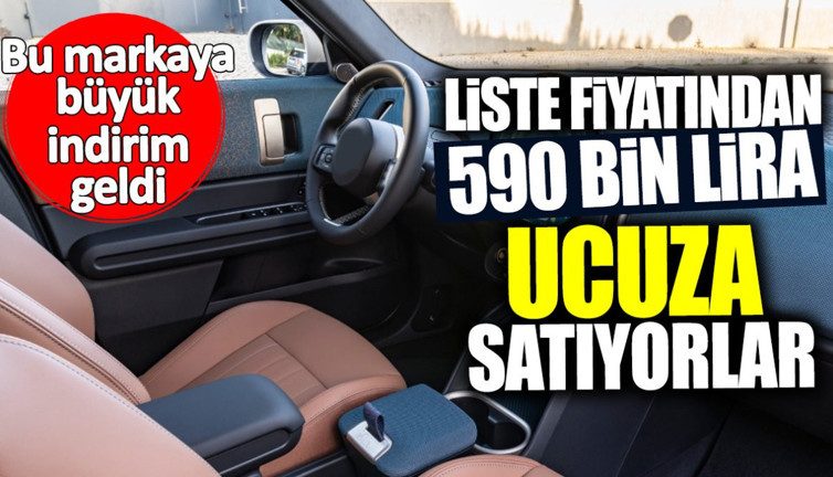 Liste fiyatından 590 bin lira ucuza satıyorlar! Bu markaya büyük indirim geldi