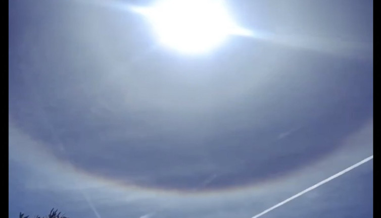 İstanbul'da güneş halesi görenleri büyüledi