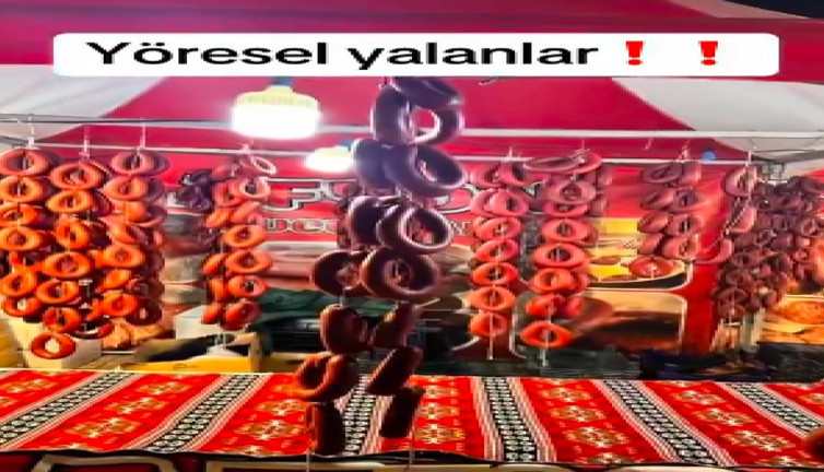 Yöresel ürünlerin satıldığı çadırları eleştiri yağmuruna tuttu